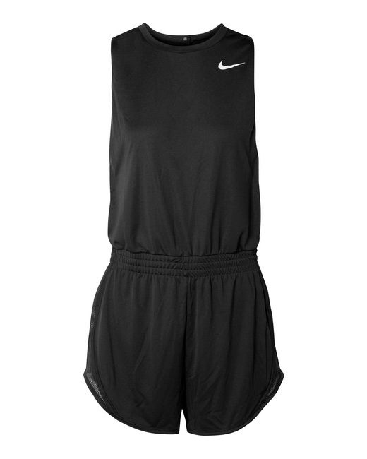 Nike Femme Mesh-trimmed Stretch-jersey Playsuit