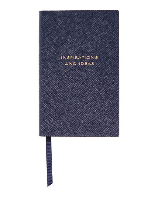 Smythson Panama Inspirations And Ideas Textured-leather Notebook