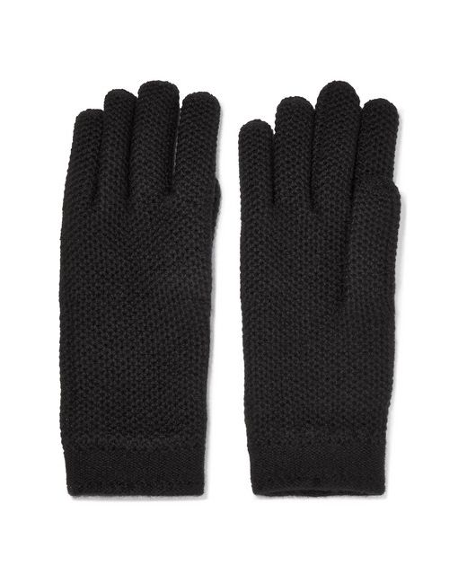 Loro Piana Crocheted Cashmere Gloves