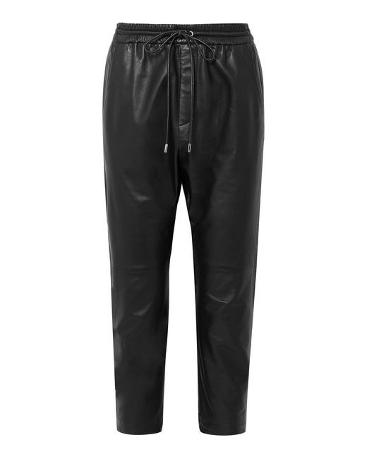 Nili Lotan Monaco Leather Straight-leg Pants