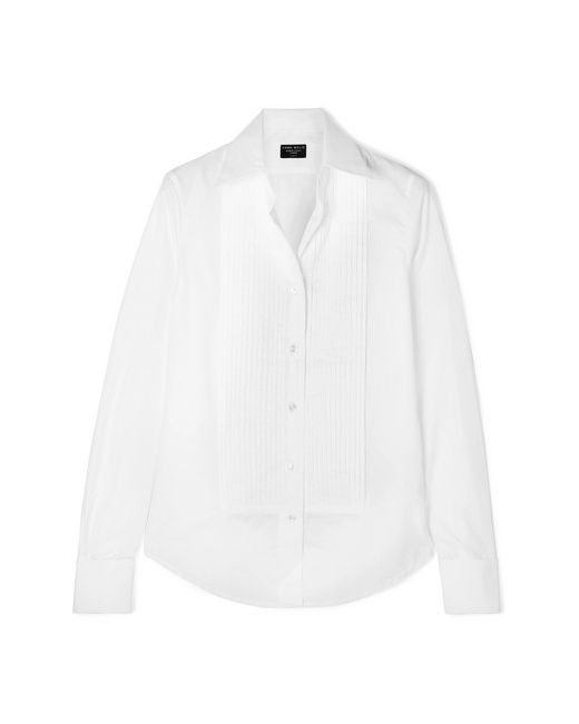 Emma Willis Pleated Cotton-poplin Shirt