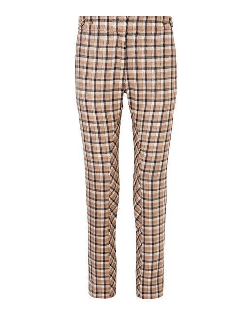 Paco Rabanne Chain-embellished Checked Wool-twill Straight-leg Pants
