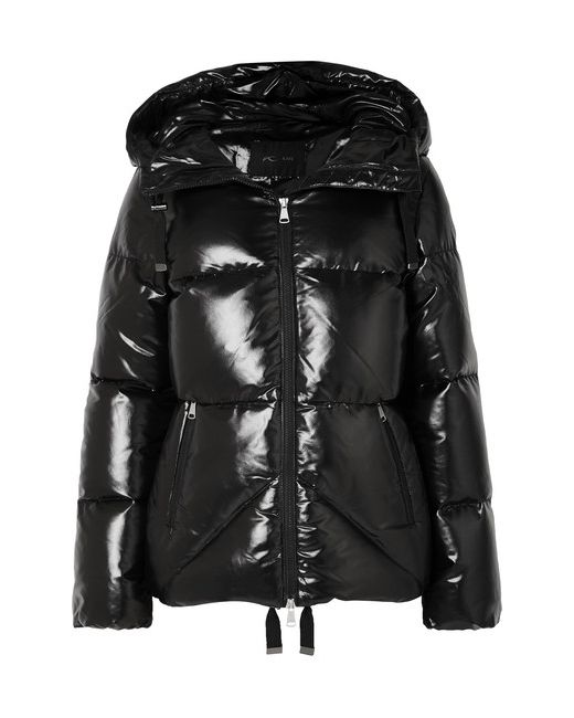 Kjus Trovat Hooded Quilted Glossed Down Ski Jacket