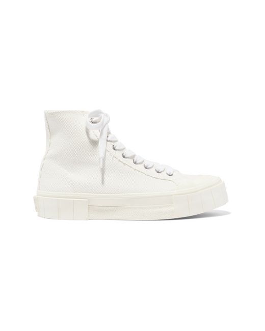 Good News Organic Cotton-canvas High-top Sneakers