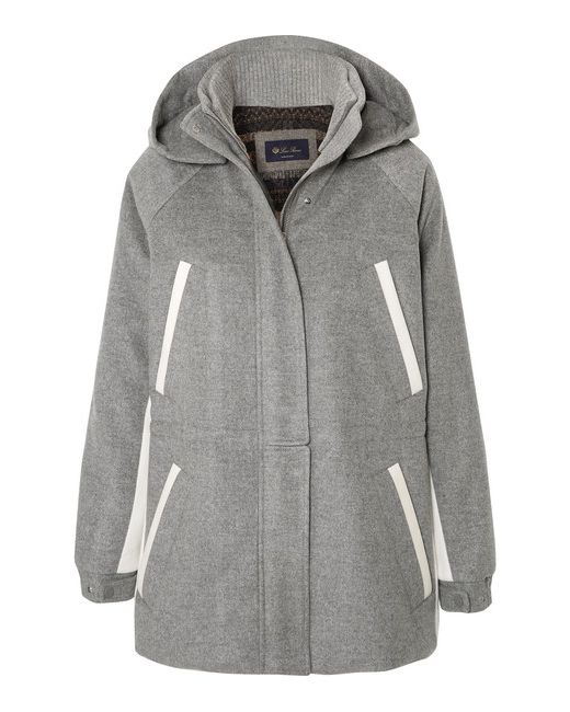 Loro Piana Hooded Leather-trimmed Cashmere Parka