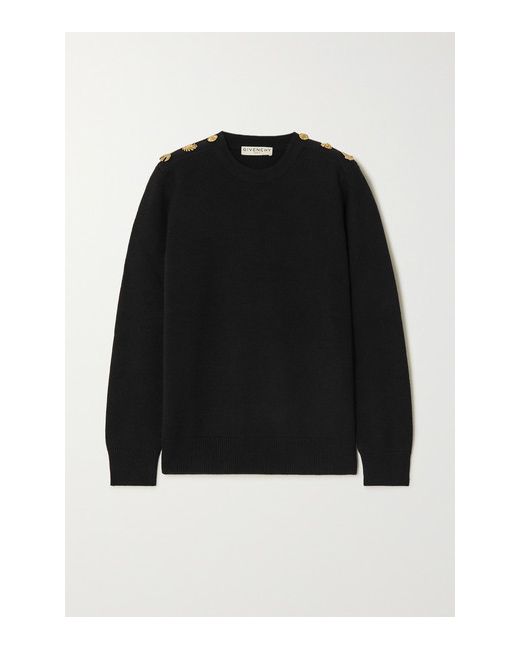 Givenchy Embellished Wool And Cashmere-blend Sweater