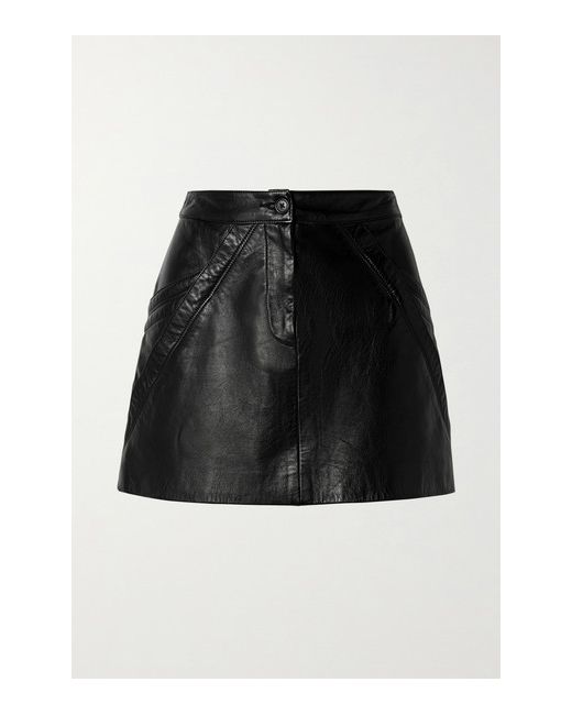 Nili Lotan Kade Paneled Leather Mini Skirt