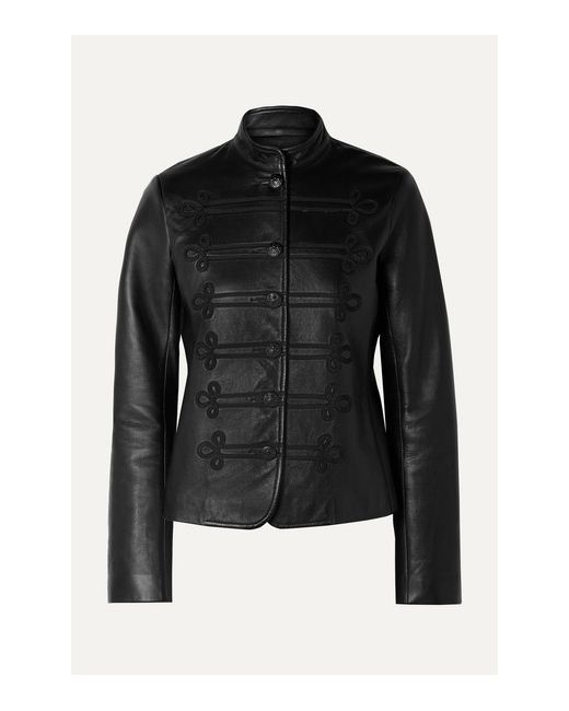 Nili Lotan Jules Embroidered Leather Jacket