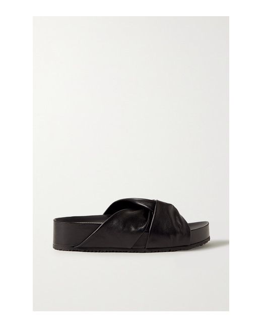 Proenza Schouler Knotted Leather Slides