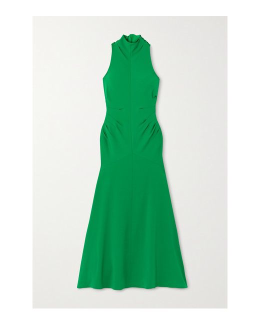 Christopher John Rogers Bow-detailed Halterneck Cady Gown