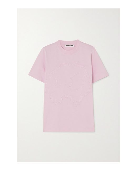 McQ Alexander McQueen Band Tee Embroidered Cotton-jersey T-shirt