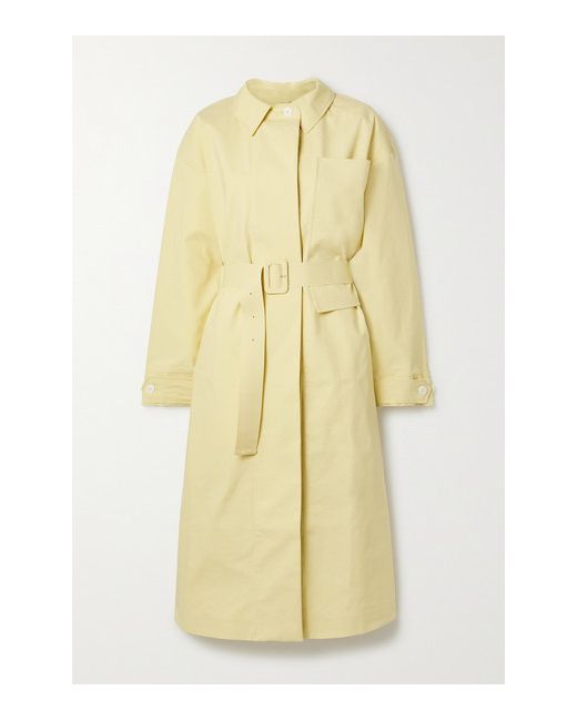Jacquemus Camiseto Belted Cotton Trench Coat