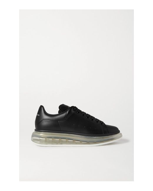 Alexander McQueen Leather Exaggerated-sole Sneakers