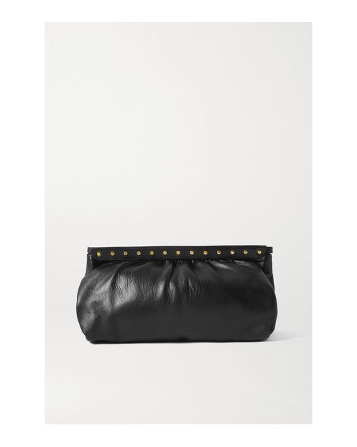 Isabel Marant Luz Studded Leather Clutch