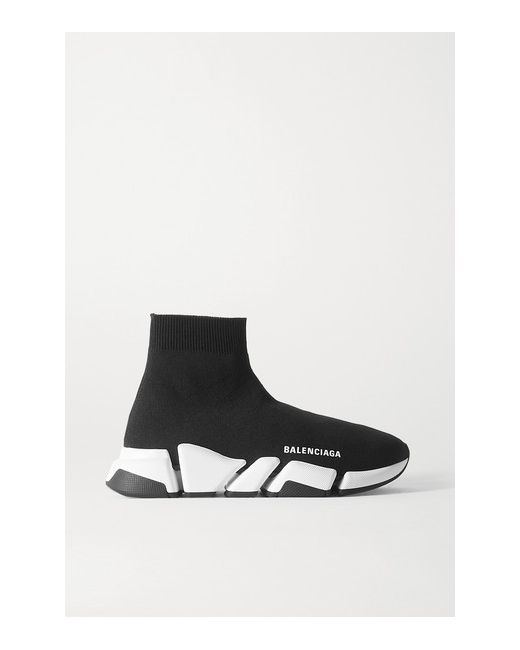 Balenciaga Speed 2.0 Stretch-knit High-top Sneakers