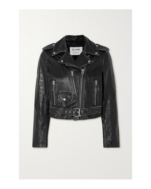 Re/Done Distressed Leather Jacket
