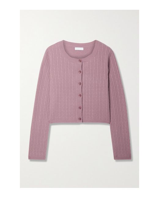 Sablyn Cleo Cable-knit Cashmere Cardigan