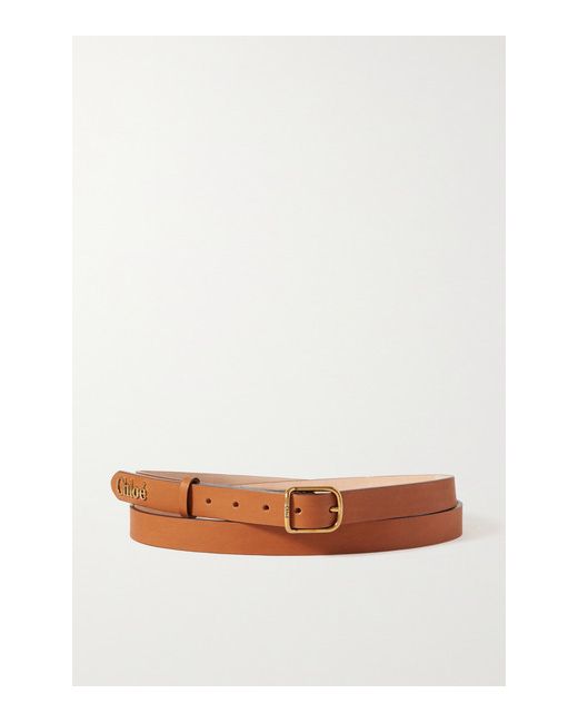 Chloé Embellished Leather Waist Belt