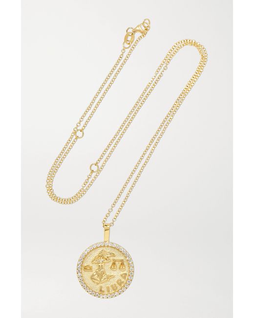 Anita Ko Zodiac Large 18-karat Diamond Necklace