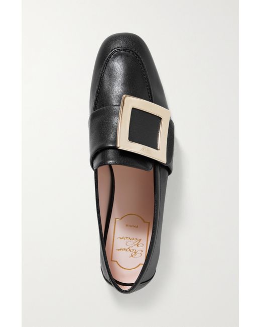Roger Vivier Embellished Leather Loafers