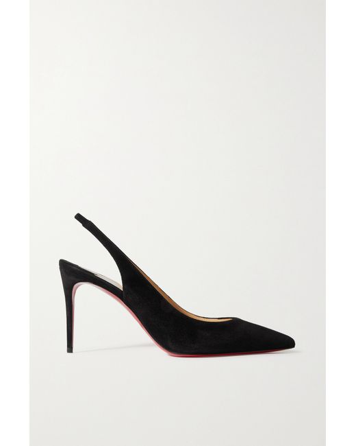 Christian Louboutin Kate Sling 85 Suede Pumps