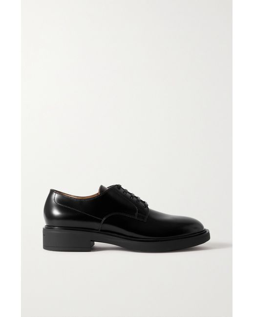 Gianvito Rossi Glossed-leather Brogues