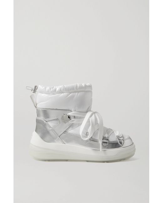 Moncler Insolux Leather And Padded Shell Ankle Boots