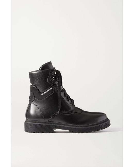 Moncler Patty Leather Ankle Boots