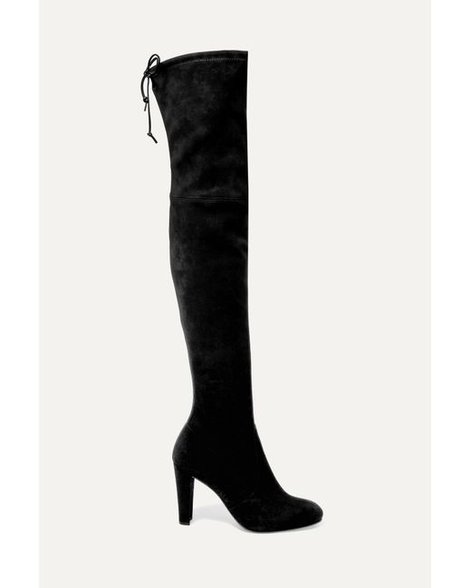 Stuart Weitzman Highland Stretch-suede Over-the-knee Boots