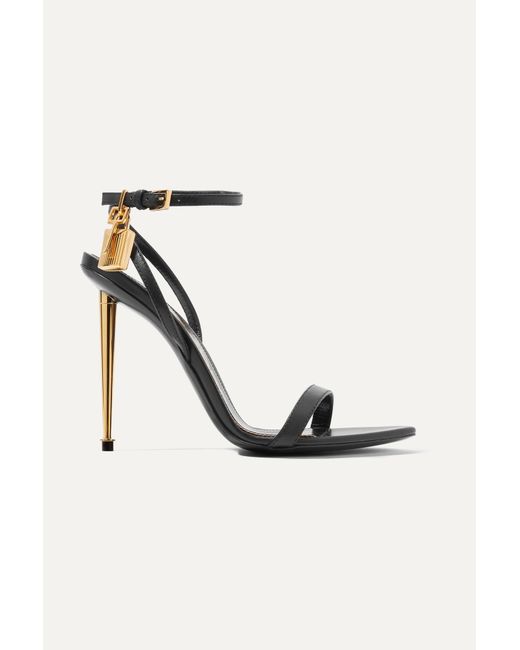 Tom Ford Padlock Leather Sandals