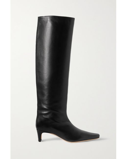 Staud Wally Leather Knee Boots
