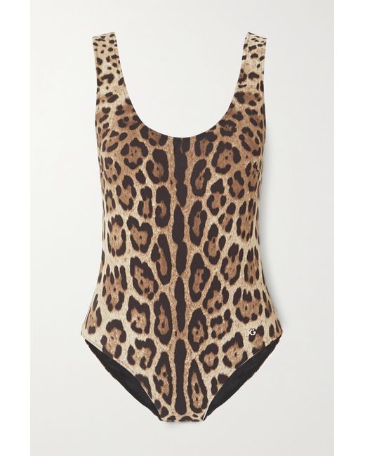Dolce & Gabbana Leopard-print Swimsuit