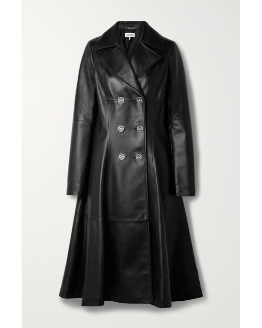 Loewe Double-breasted Leather Coat