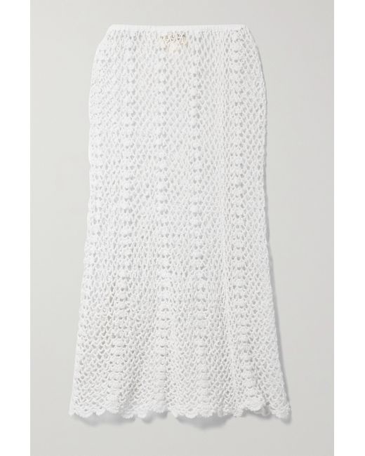 Nili Lotan Zuria Crocheted Cotton Skirt