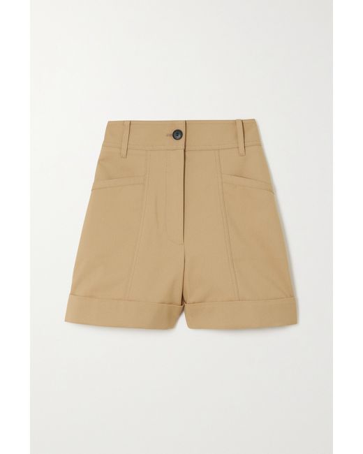 Victoria Beckham Cotton-blend Twill Shorts