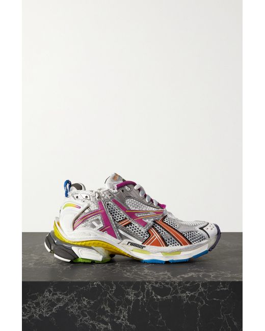 Balenciaga Runner Rubber-trimmed Mesh And Nylon Sneakers