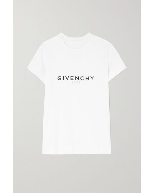 Givenchy Printed Cotton-jersey T-shirt
