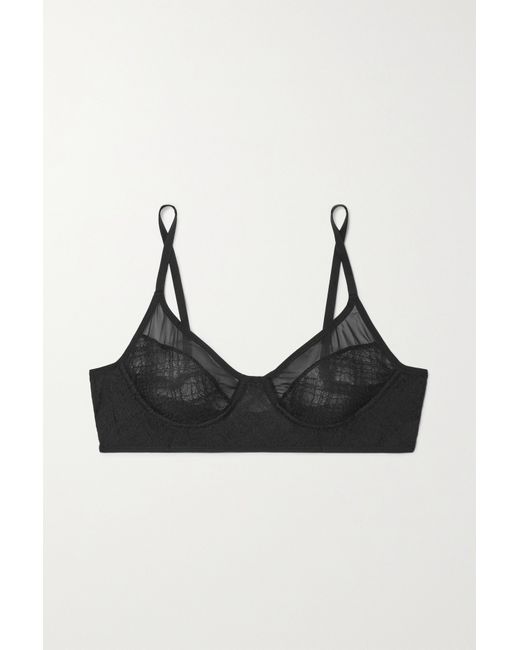 Heist The Eco Recycled Lace And Stretch-tulle Soft-cup Bra