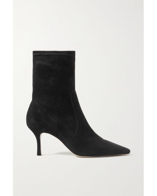 Porte & Paire Stretch-suede Sock Boots