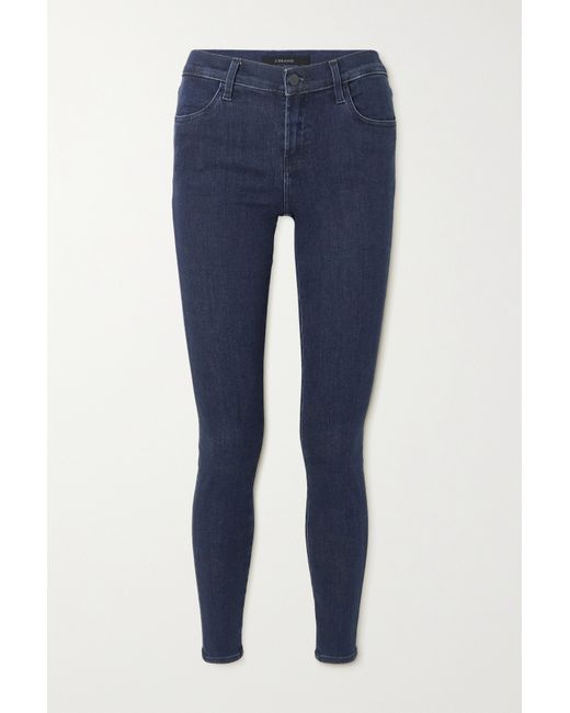 J Brand Sophia Mid-rise Skinny Stretch-denim Jeans