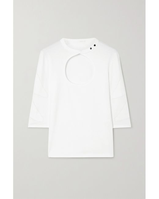 Chloé Cutout Cotton-jersey T-shirt