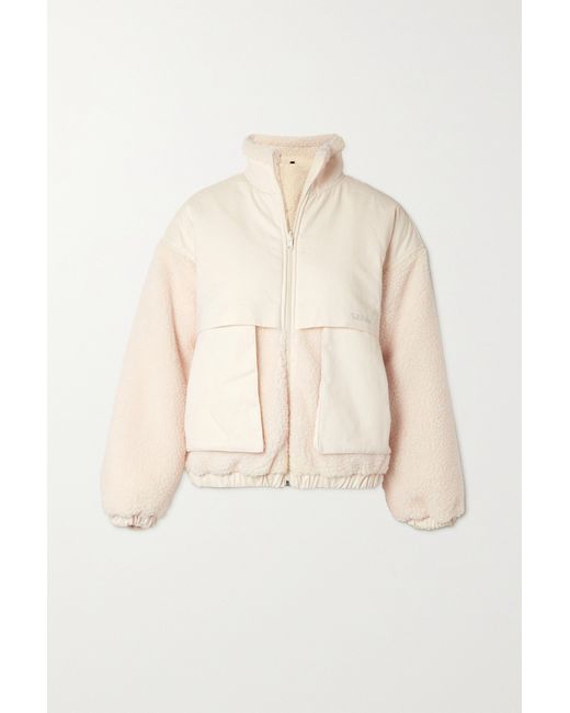 Koral Aina Reversible Faux Shearling And Cotton-twill Jacket