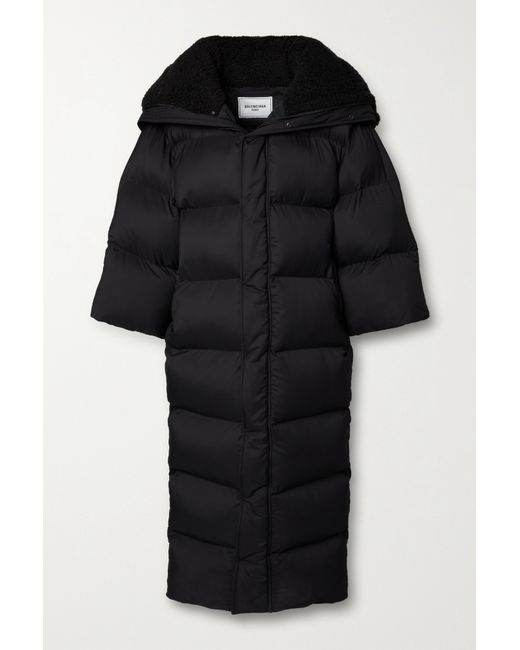Balenciaga Cb Oversized Quilted Padded Shell Coat