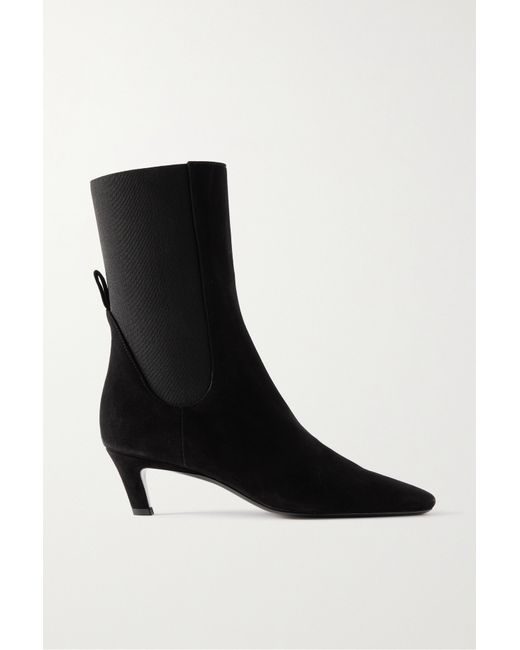 Totême The Mid Heel Suede Chelsea Boots