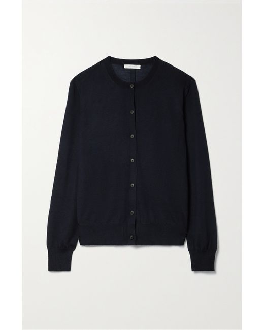 The Row Battersea Cashmere Cardigan Midnight