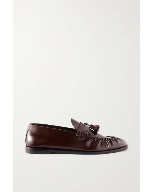 The Row Tasseled Leather Loafers