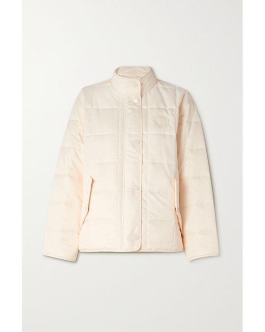 Burberry Embroidered Quilted Padded Recycled Shell Jacket