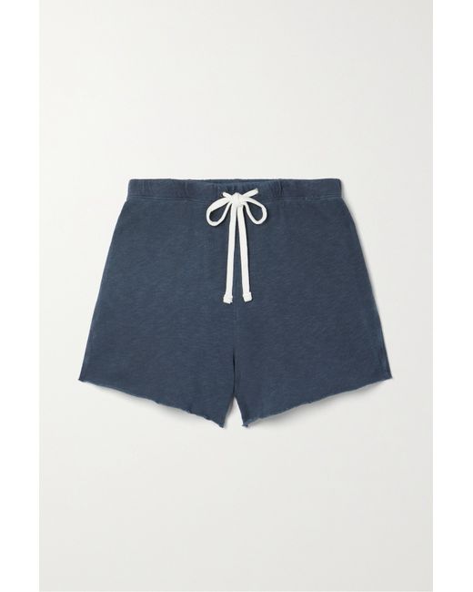 James Perse Cotton-jersey Shorts Navy