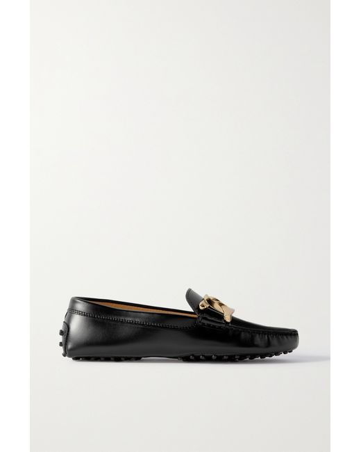 Tod's Gommini Embellished Leather Loafers