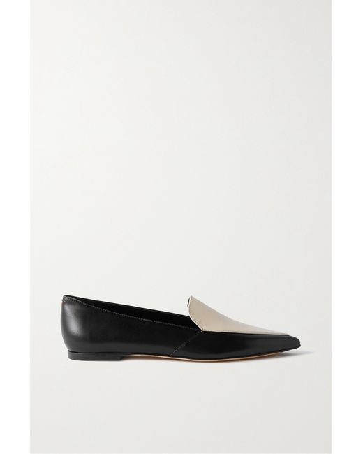 Aeyde Martha Two-tone Leather Loafers